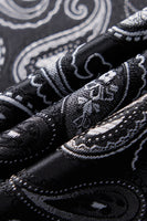 Load image into Gallery viewer, Black Shawl Lapel Embroidery Men&#39;s Prom Jackets