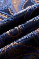 Load image into Gallery viewer, Navy Shawl Lapel One Button Embroidery Men&#39;s Party Blazer