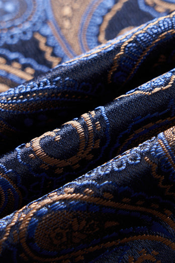 Navy Shawl Lapel One Button Embroidery Men's Party Blazer