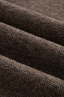 Load image into Gallery viewer, Brown 3 Piece Tweed Notched Lapel Men&#39;s Prom Suits