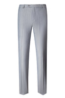 Load image into Gallery viewer, Grey 3 Piece Pinstripe Peak Lapel Men&#39;s Prom Suits