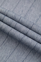 Load image into Gallery viewer, Grey 3 Piece Pinstripe Peak Lapel Men&#39;s Prom Suits