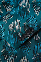 Load image into Gallery viewer, Peacock Green Shawl Lapel Embroidery Men&#39;s Prom Suits