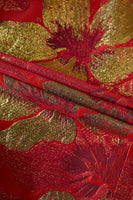 Load image into Gallery viewer, Glitter Red Shawl Lapel Flowers Men&#39;s Prom Suits