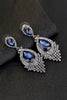Load image into Gallery viewer, Champagne Tassel Glass Luxury Drop Earrings