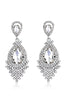 Load image into Gallery viewer, Champagne Tassel Glass Luxury Drop Earrings