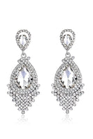 Load image into Gallery viewer, Champagne Tassel Glass Luxury Drop Earrings