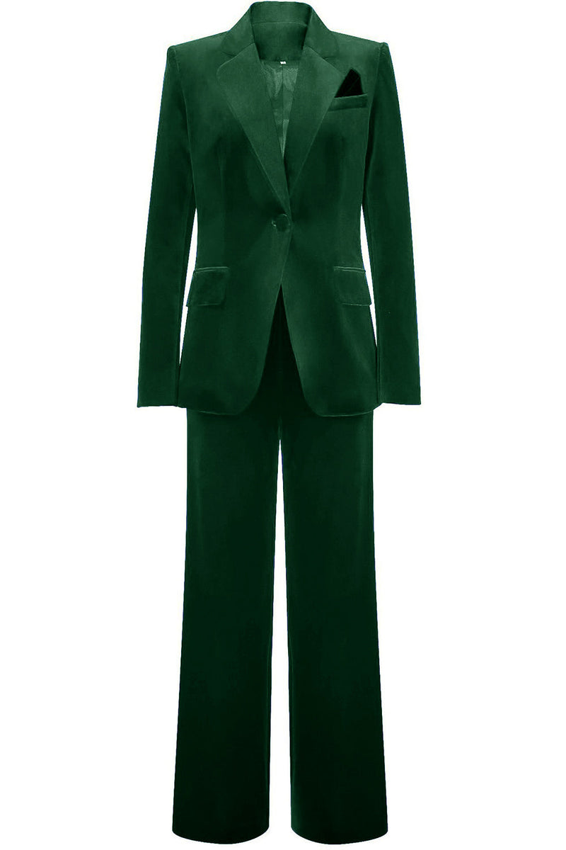Load image into Gallery viewer, Royal Blue Velvet Single Button Women&#39;s Suits