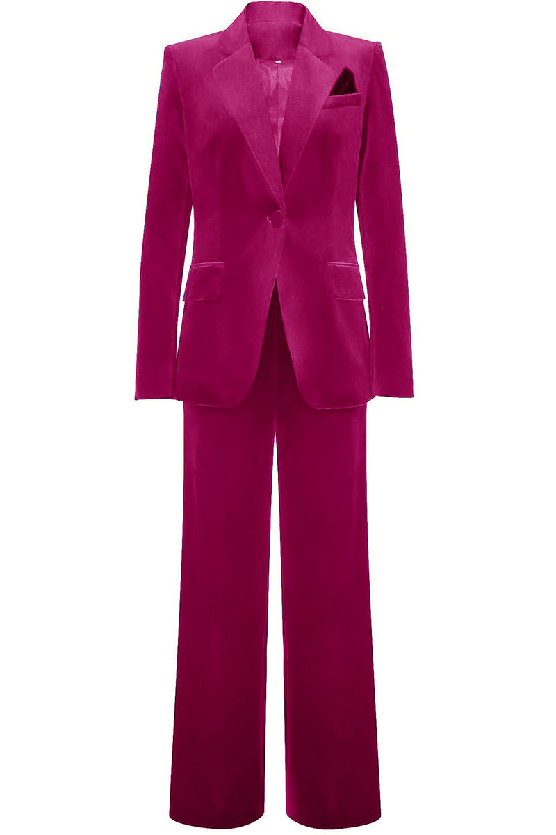 Load image into Gallery viewer, Royal Blue Velvet Single Button Women&#39;s Suits