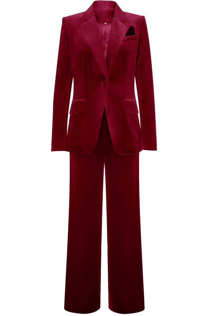 Load image into Gallery viewer, Royal Blue Velvet Single Button Women&#39;s Suits