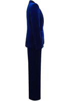 Load image into Gallery viewer, Royal Blue Velvet Single Button Women&#39;s Suits