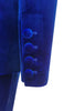 Load image into Gallery viewer, Royal Blue Velvet Single Button Women&#39;s Suits