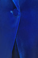 Load image into Gallery viewer, Royal Blue Velvet Single Button Women&#39;s Suits