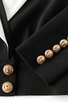 Load image into Gallery viewer, Black Notched Lapel Short Women&#39;s Blazer