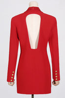 Load image into Gallery viewer, Sparkly Black Shawl Lapel Backless Beading Women&#39;s Blazer