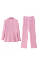 Load image into Gallery viewer, Pink Shawl Lapel One Button 2 Pieces Women Suits