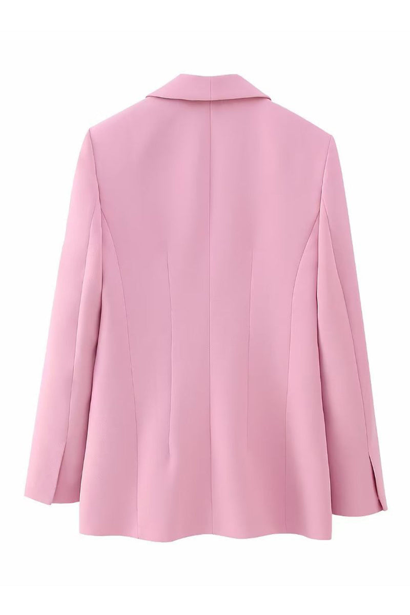 Load image into Gallery viewer, Pink Shawl Lapel One Button 2 Pieces Women Suits