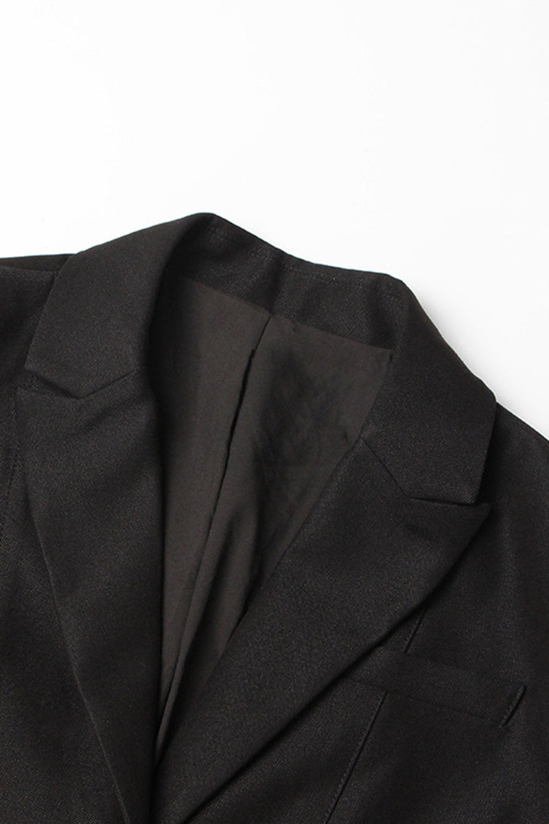 Load image into Gallery viewer, Black Cut-out Slim Fit Women Party Blazer