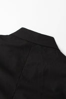 Load image into Gallery viewer, Black Cut-out Slim Fit Women Party Blazer