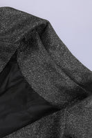 Load image into Gallery viewer, Glitter Pink Notched Lapel Women Blazer