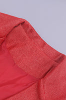 Load image into Gallery viewer, Glitter Pink Notched Lapel Women Blazer