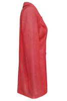 Load image into Gallery viewer, Glitter Pink Notched Lapel Women Blazer