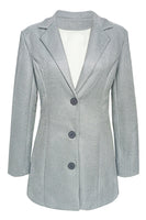 Load image into Gallery viewer, Glitter Pink Notched Lapel Women Blazer