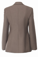 Load image into Gallery viewer, Coffee Slim Fit Lace-up Women Blazer