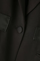 Load image into Gallery viewer, Black Notched Lapel Single Breasted Women Blazer