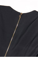 Load image into Gallery viewer, Black V-neck Slim Fit Long Women Blazer