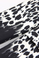 Load image into Gallery viewer, Black and White Leapard Pattern Peak Lapel One Button Women Blazer
