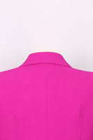 Load image into Gallery viewer, Fuchsia One Button Peak Lapel Women Suits