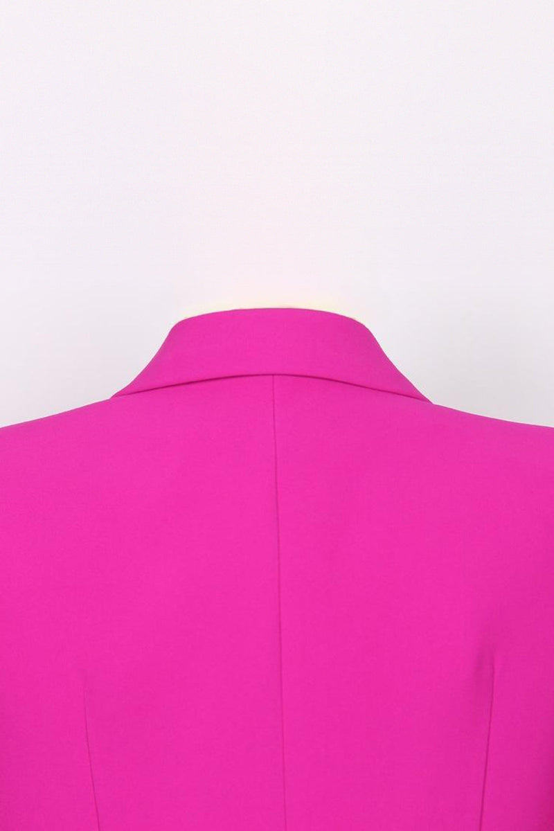 Load image into Gallery viewer, Fuchsia One Button Peak Lapel Women Suits