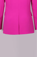 Load image into Gallery viewer, Fuchsia One Button Peak Lapel Women Suits