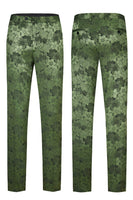 Load image into Gallery viewer, Army Green Peak Lapel 2 Piece Men&#39;s Prom Suit with Pattern