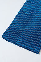 Load image into Gallery viewer, Ink Blue Notched Lapel Stripes Women Party Suits