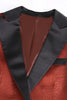 Load image into Gallery viewer, Rust Peak Lapel One Button Women Party Blazer