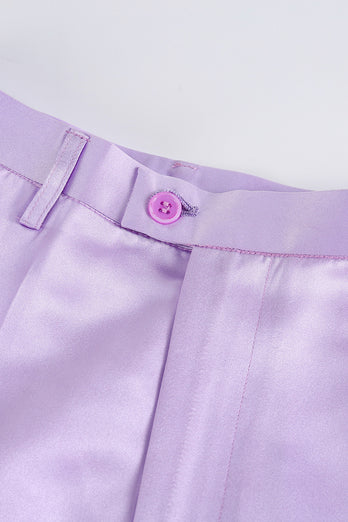 Purple 2 Pieces Peak Lapel Women Party Suits
