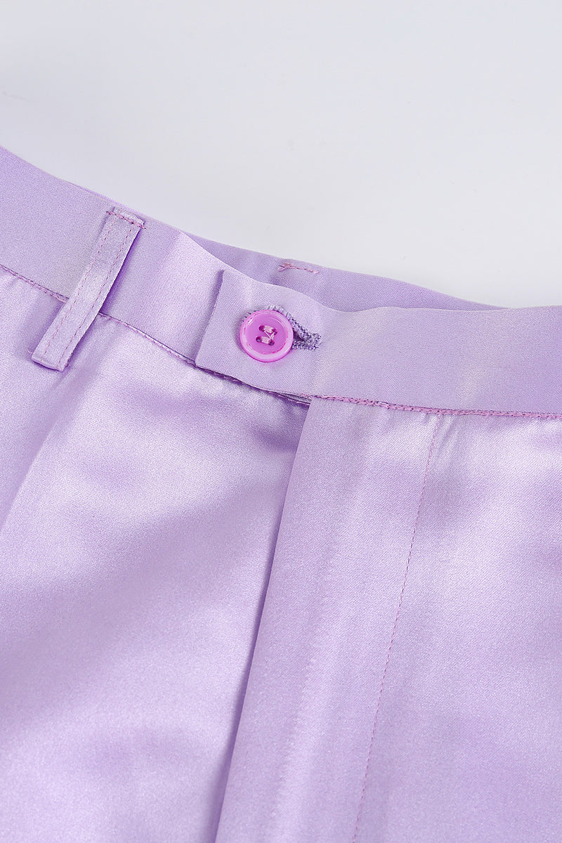 Load image into Gallery viewer, Purple 2 Pieces Peak Lapel Women Party Suits