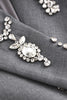 Load image into Gallery viewer, Sparkly Grey Peak Lapel Beaded Double-Breasted Blazer