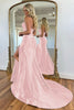 Load image into Gallery viewer, Sparkly Dark Green Mermaid Beaded Appliques Strapless Corset Long Prom Dress with Slit