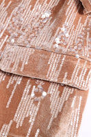 Load image into Gallery viewer, Sparkly Dusty Rose Notched Lapel 2 Pieces Sequins Women Prom Suits