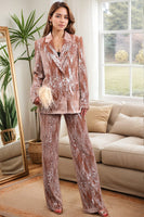 Load image into Gallery viewer, Sparkly Dusty Rose Notched Lapel 2 Pieces Sequins Women Prom Suits