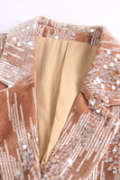 Load image into Gallery viewer, Sparkly Dusty Rose Notched Lapel 2 Pieces Sequins Women Prom Suits