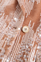 Load image into Gallery viewer, Sparkly Dusty Rose Notched Lapel 2 Pieces Sequins Women Prom Suits