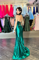 Load image into Gallery viewer, Sparkly Yellow Beaded Sweetheart Keyhole Long Prom Dress with Slit