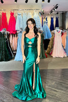 Load image into Gallery viewer, Sparkly Yellow Beaded Sweetheart Keyhole Long Prom Dress with Slit