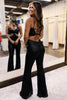 Load image into Gallery viewer, Sparkly Royal Blue Sequin Long Prom Jumpsuits with Cut Out
