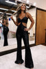Load image into Gallery viewer, Sparkly Royal Blue Sequin Long Prom Jumpsuits with Cut Out