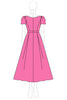 Load image into Gallery viewer, Dusk A Line Puff Sleeves Satin Mother of the Bride Dress